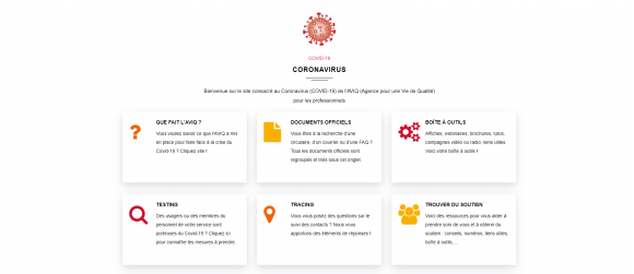 Le site coronavirus de l'AVIQ fait peau neuve