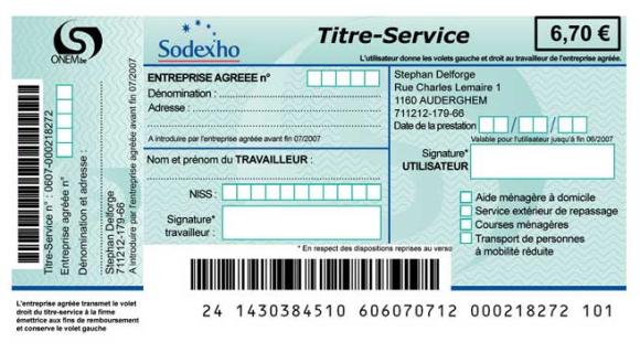 Un titre-service à 7 euros