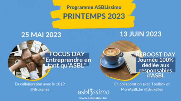 ASBLissimo : 2 RDV à ne pas manquer pour les Responsables d'ASBL