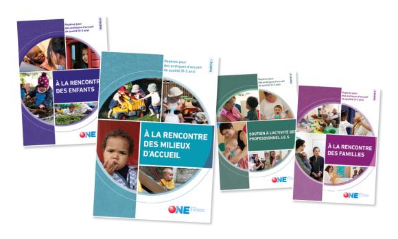 Accueil de qualité pour les 0-3 ans : L'ONE équipe les professionnel.le.s avec quatre brochures clés