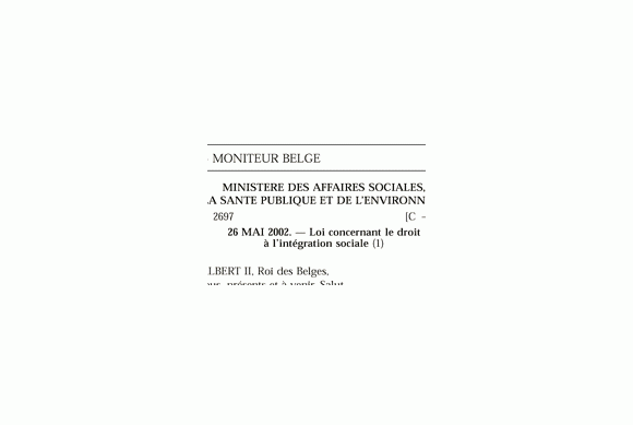 Revenu d'intégration sociale