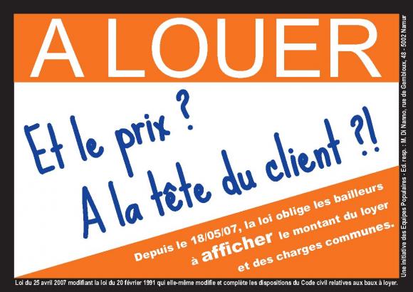 Le loyer à la tête du client ?
